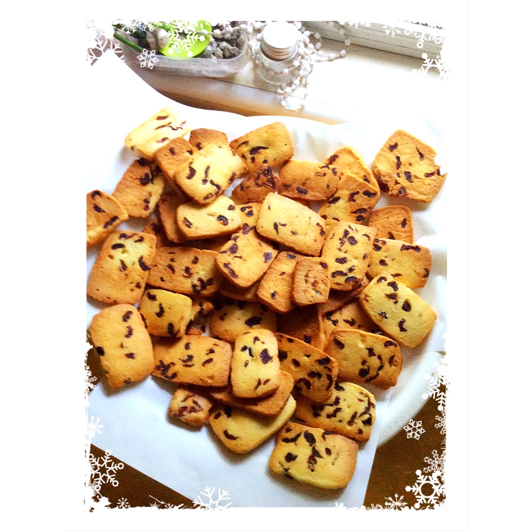 低糖少油版蔓越莓饼干