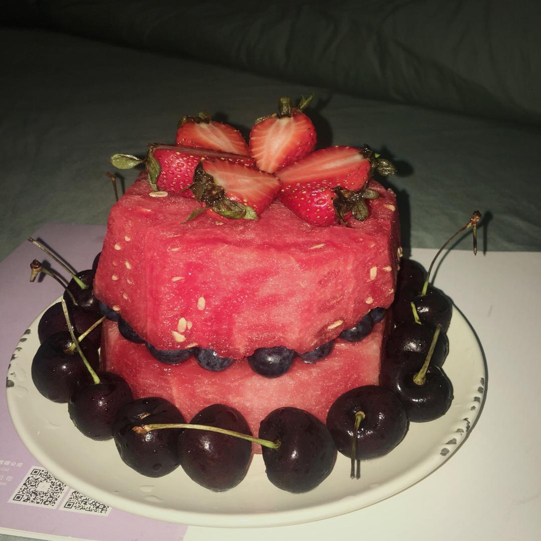 西瓜蛋糕（生日水果蛋糕）