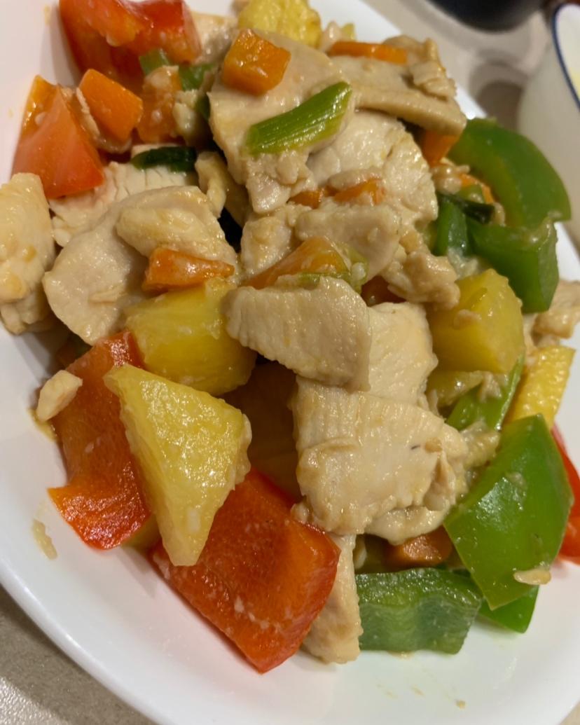 菠萝滑鸡片
