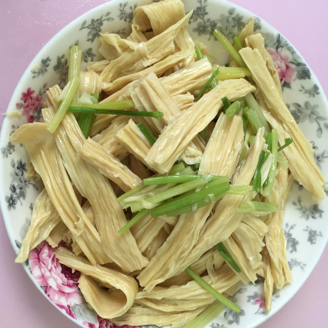 清炒腐竹
