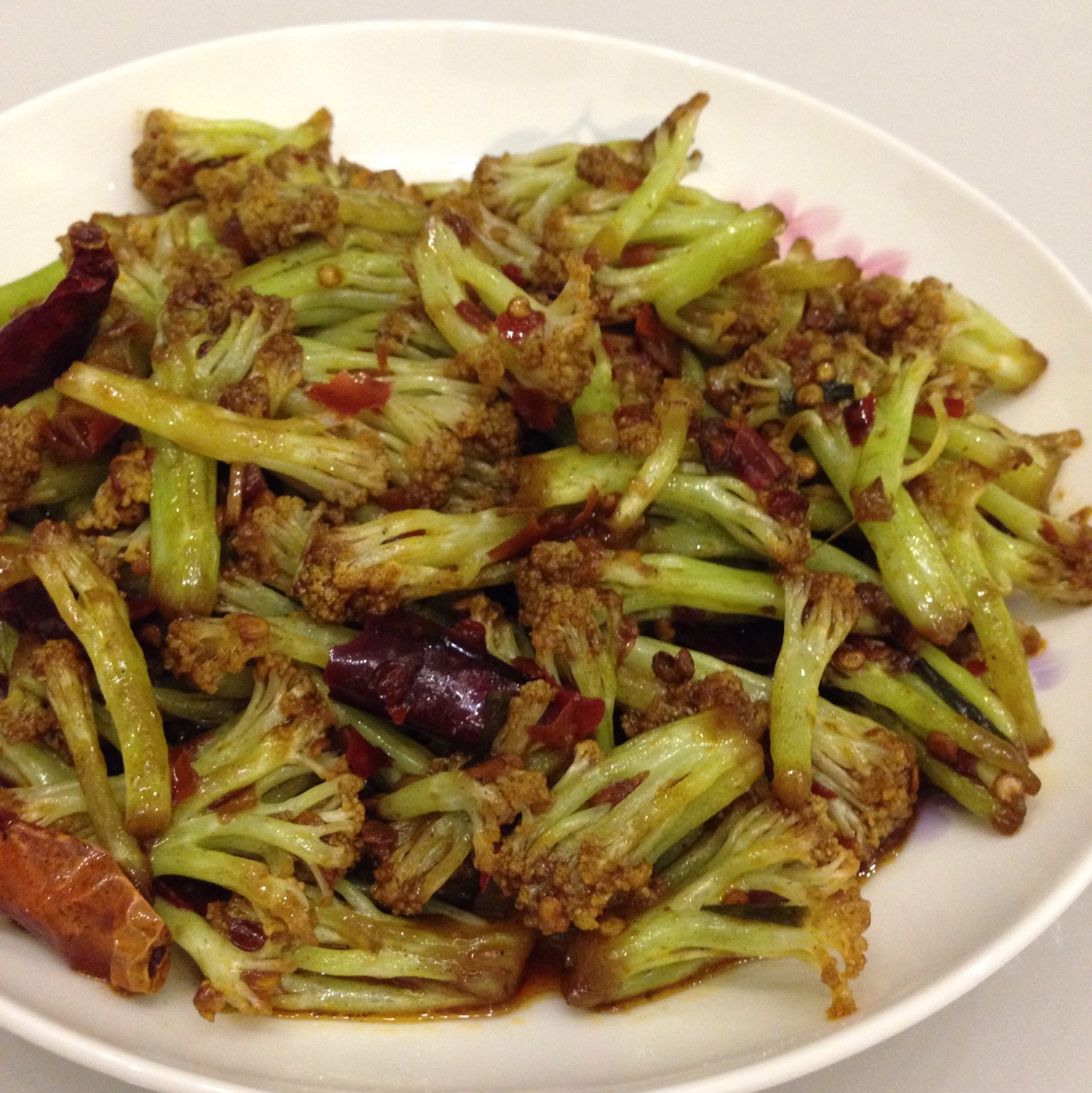 很“浪费”米饭的家常菜之一-------干锅菜花