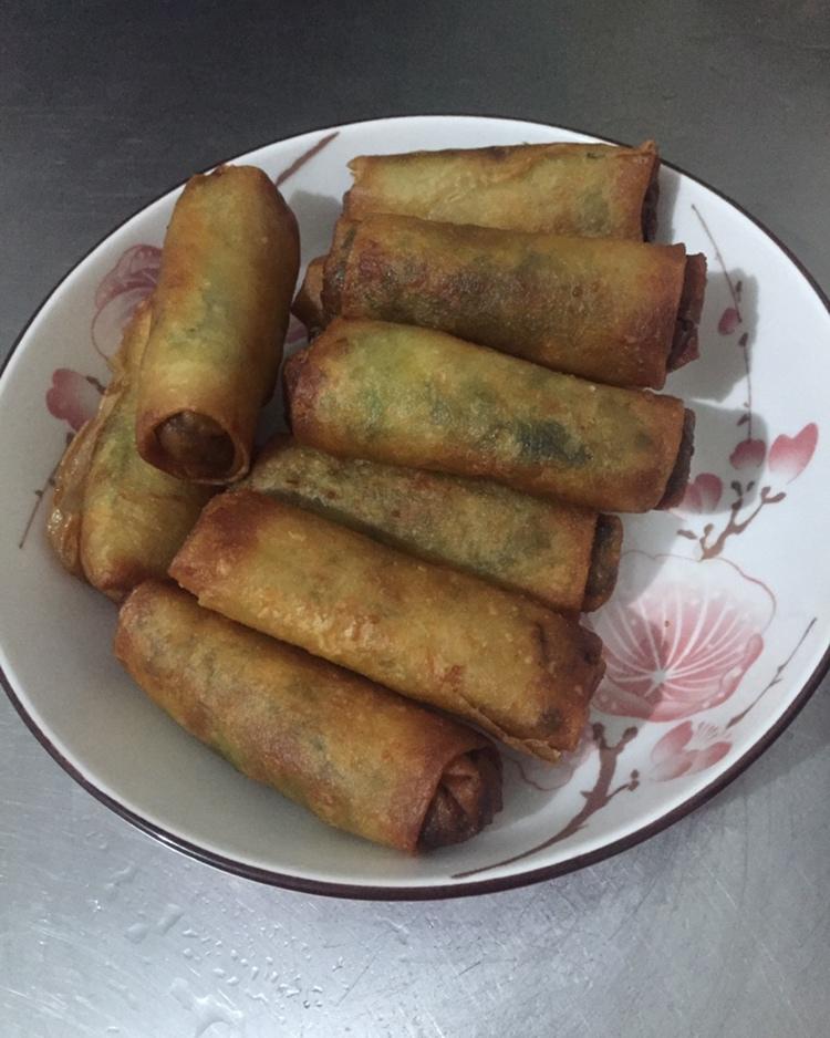 柠檬草精灵67做的炸春卷
