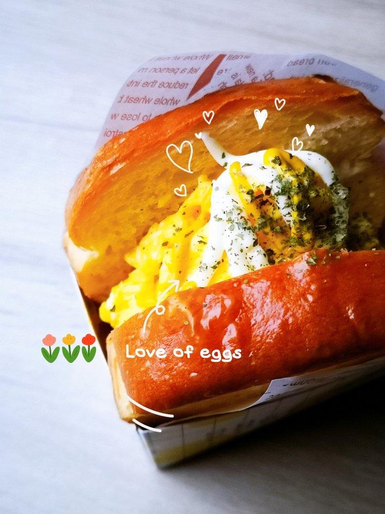 滑蛋蒜香三明治（韩国网红三明治来了！）