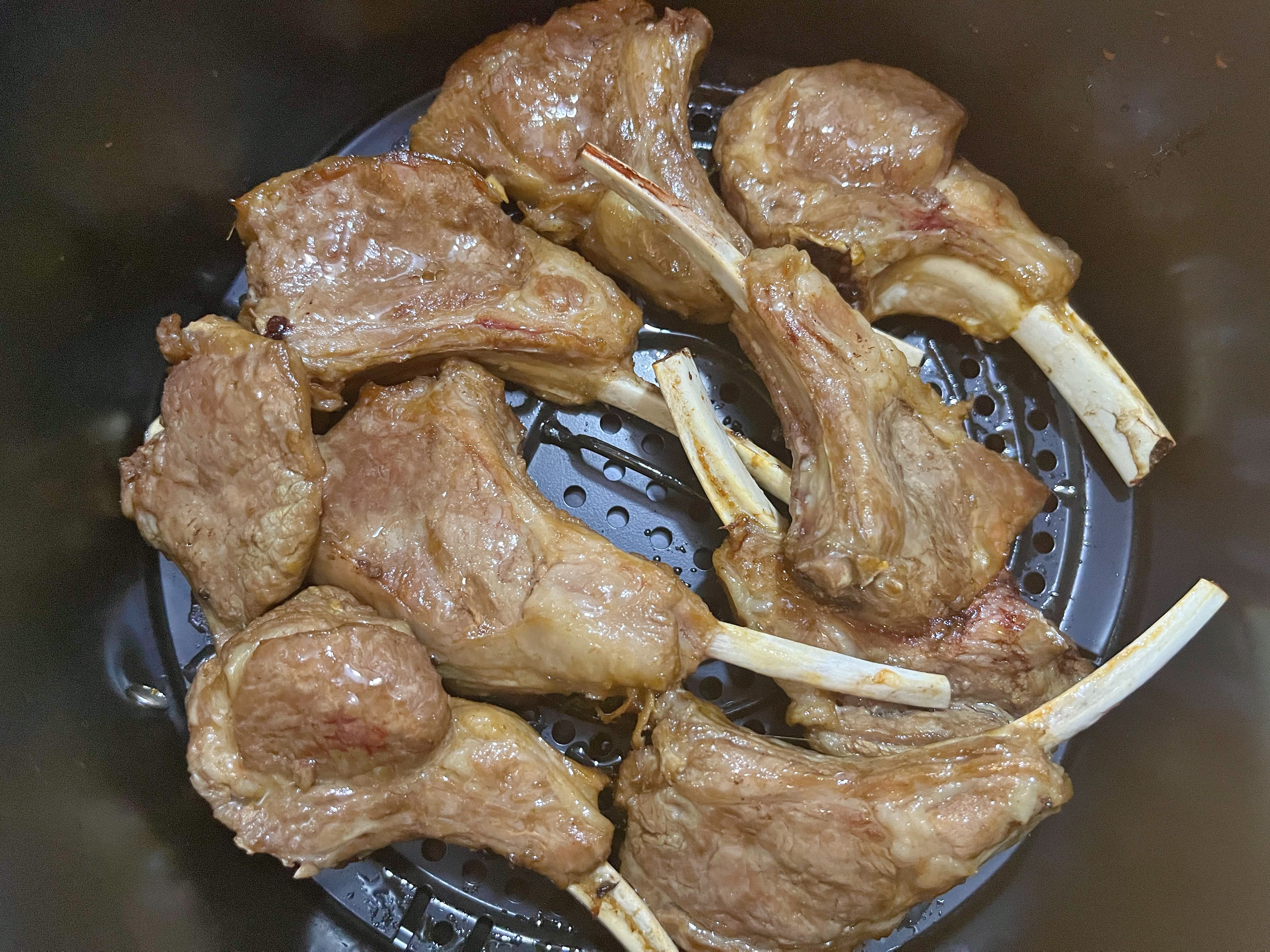 新西兰羊肉｜空气炸锅中式烤羊排的做法 步骤7