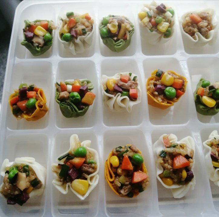 馄饨皮糯米烧麦