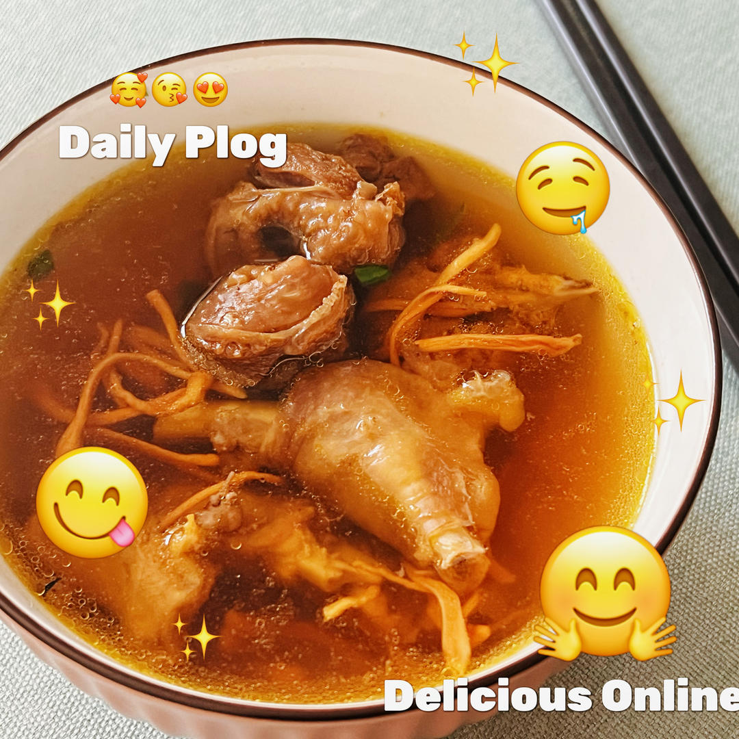 虫草花煲鸡汤
