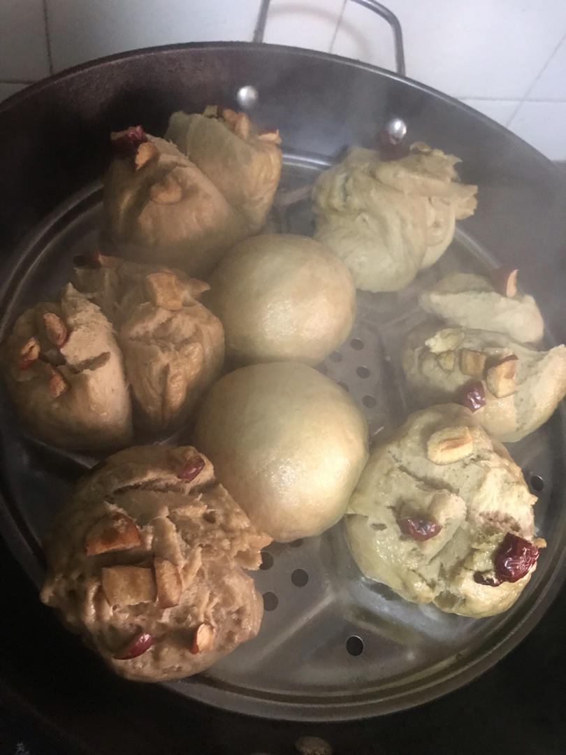 红糖开花馒头