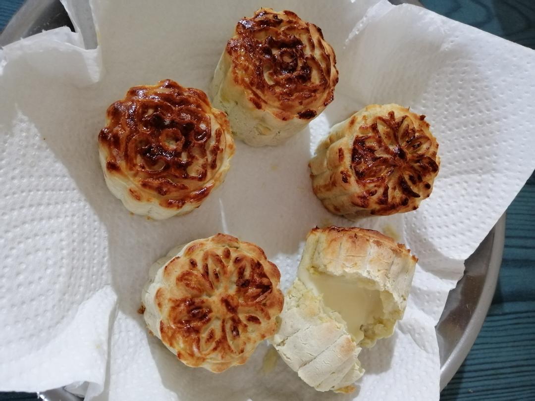 流心爆浆芝士紫薯饼