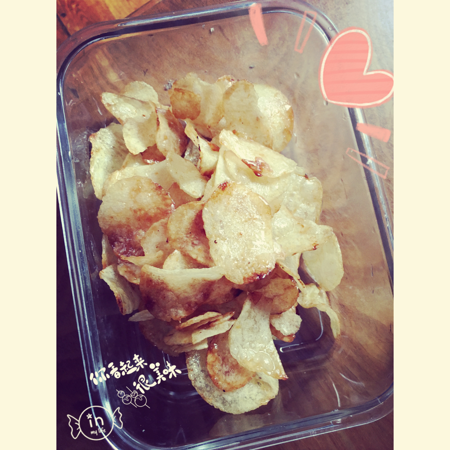 黄油蜂蜜薯片