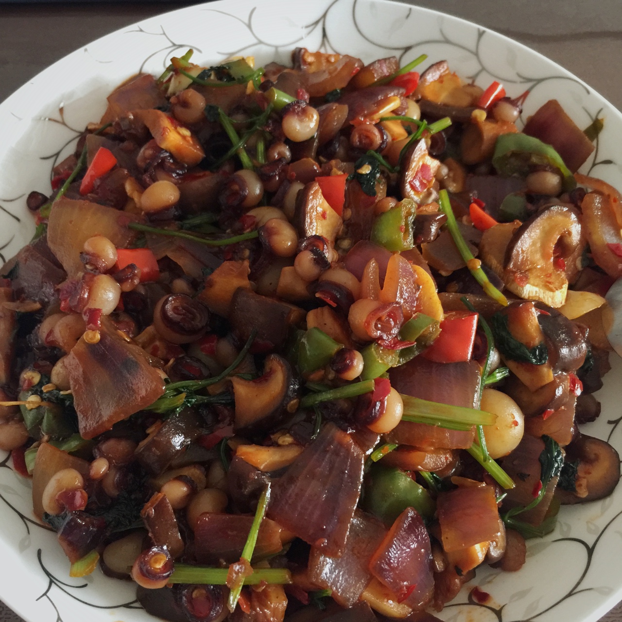 辣炒海灵菇（延边做法）