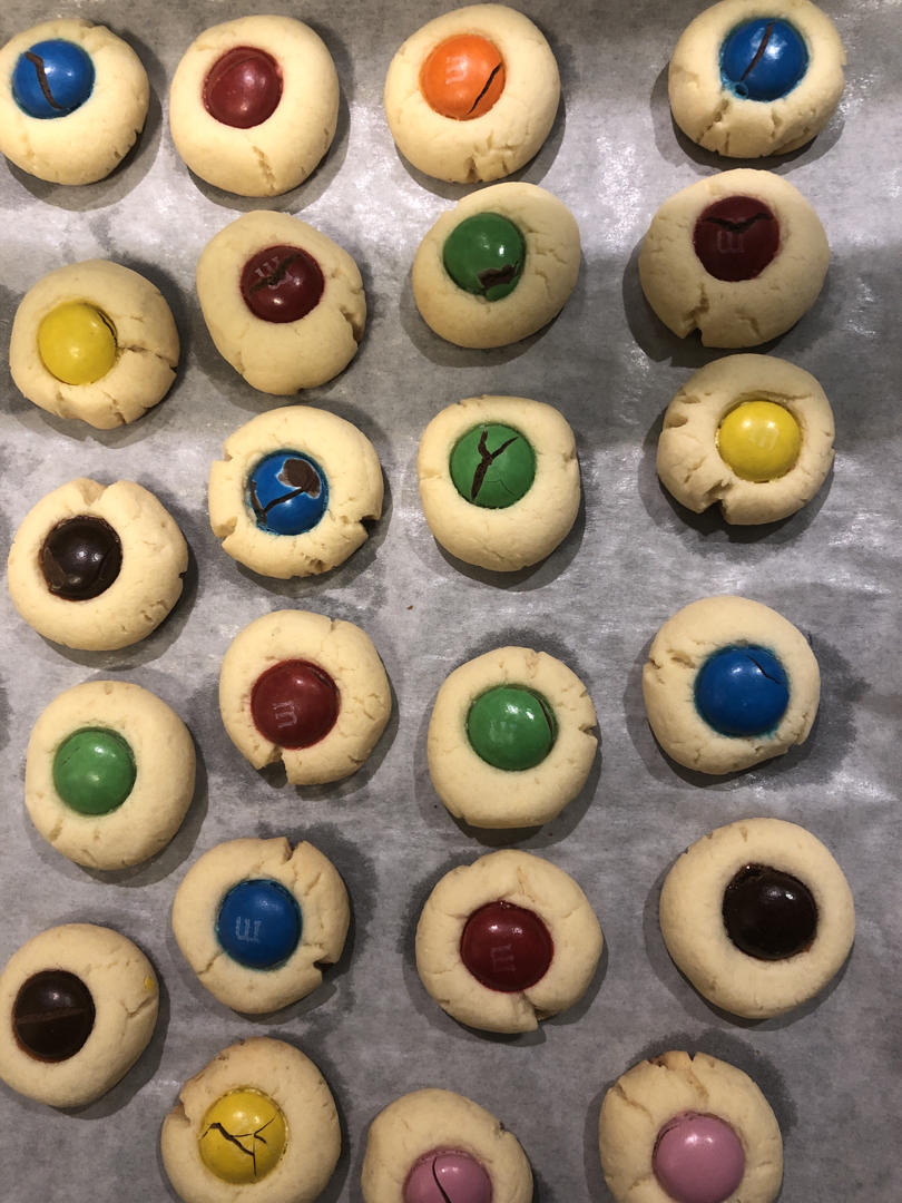 🥰奶香M&M豆曲奇饼干➿