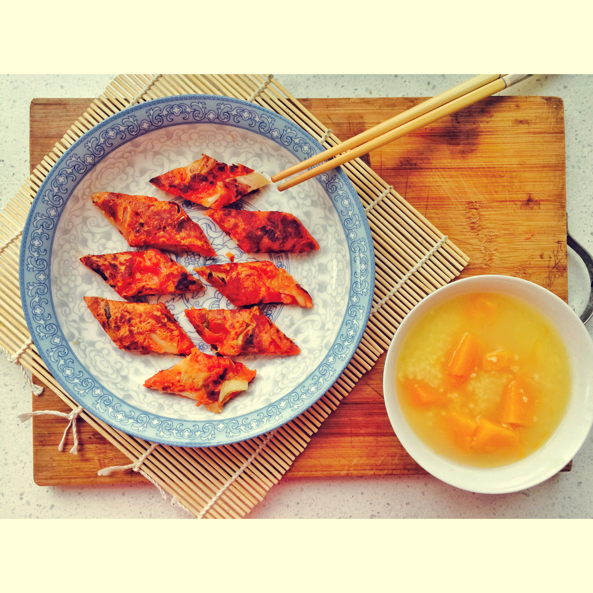 15分钟完成韩式泡菜饼／辣白菜饼