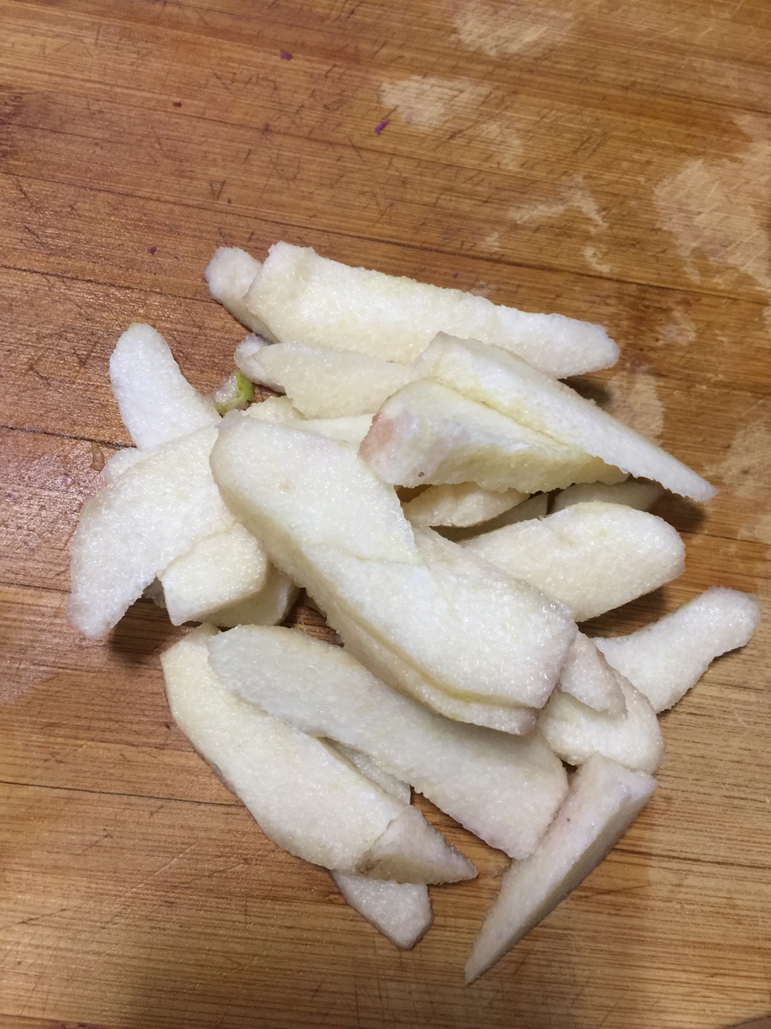 紫薯蒸梨的做法 步骤2