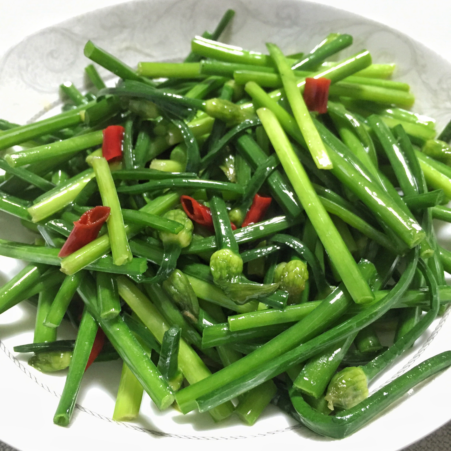 小娣呀做的清炒韭菜花