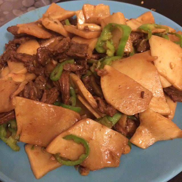 杏鲍菇炒牛肉