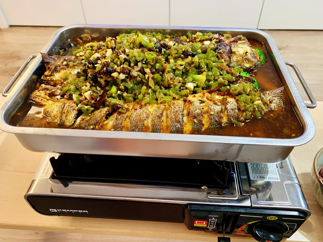 烤箱版青椒豆豉烤鱼