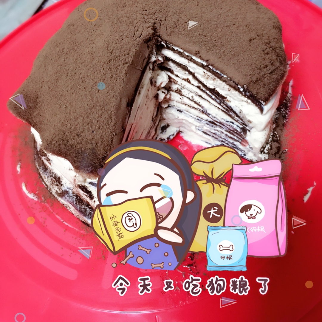 巧克力千层可丽饼