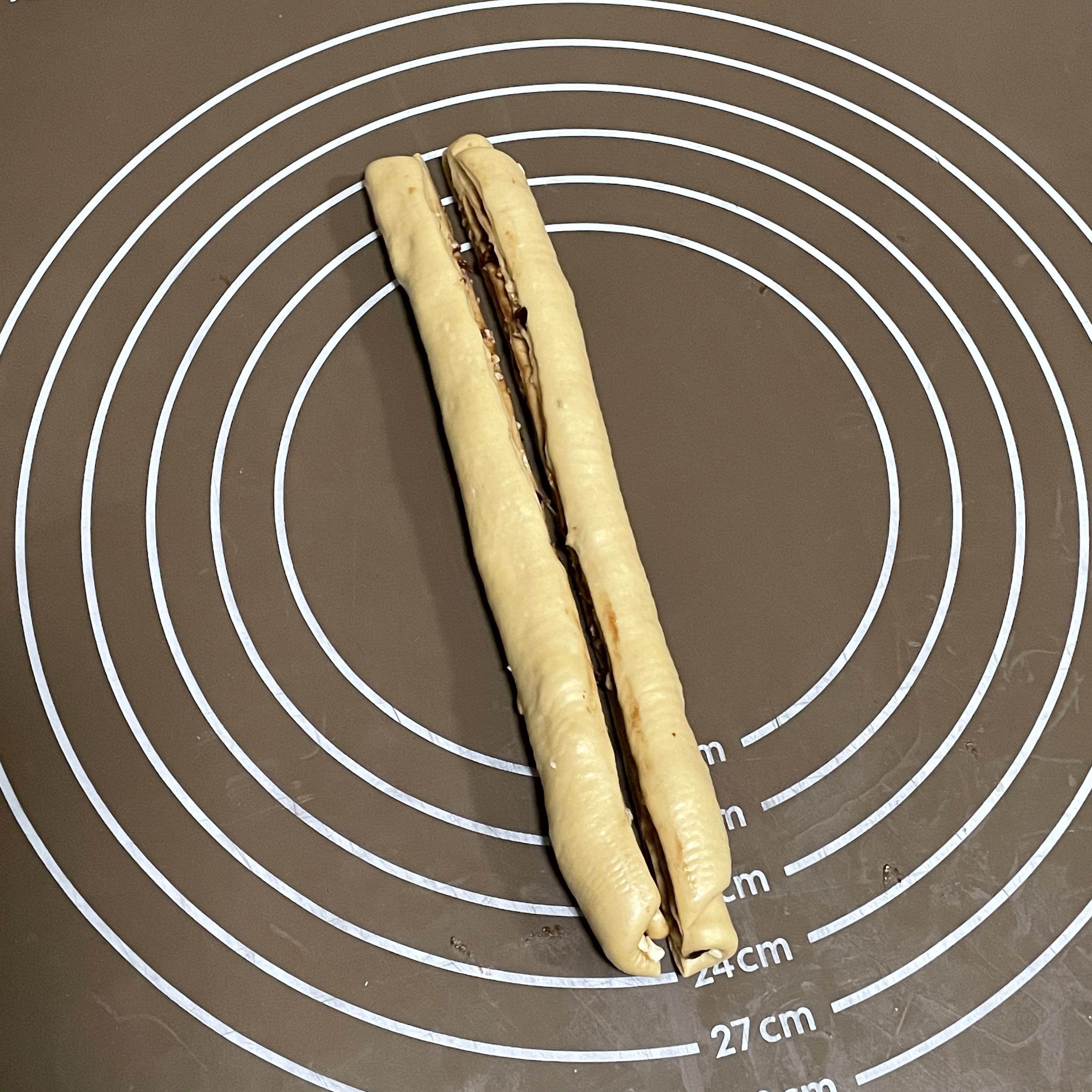 秋冬美拉德系面包——咖啡榛果卷的做法 步骤11