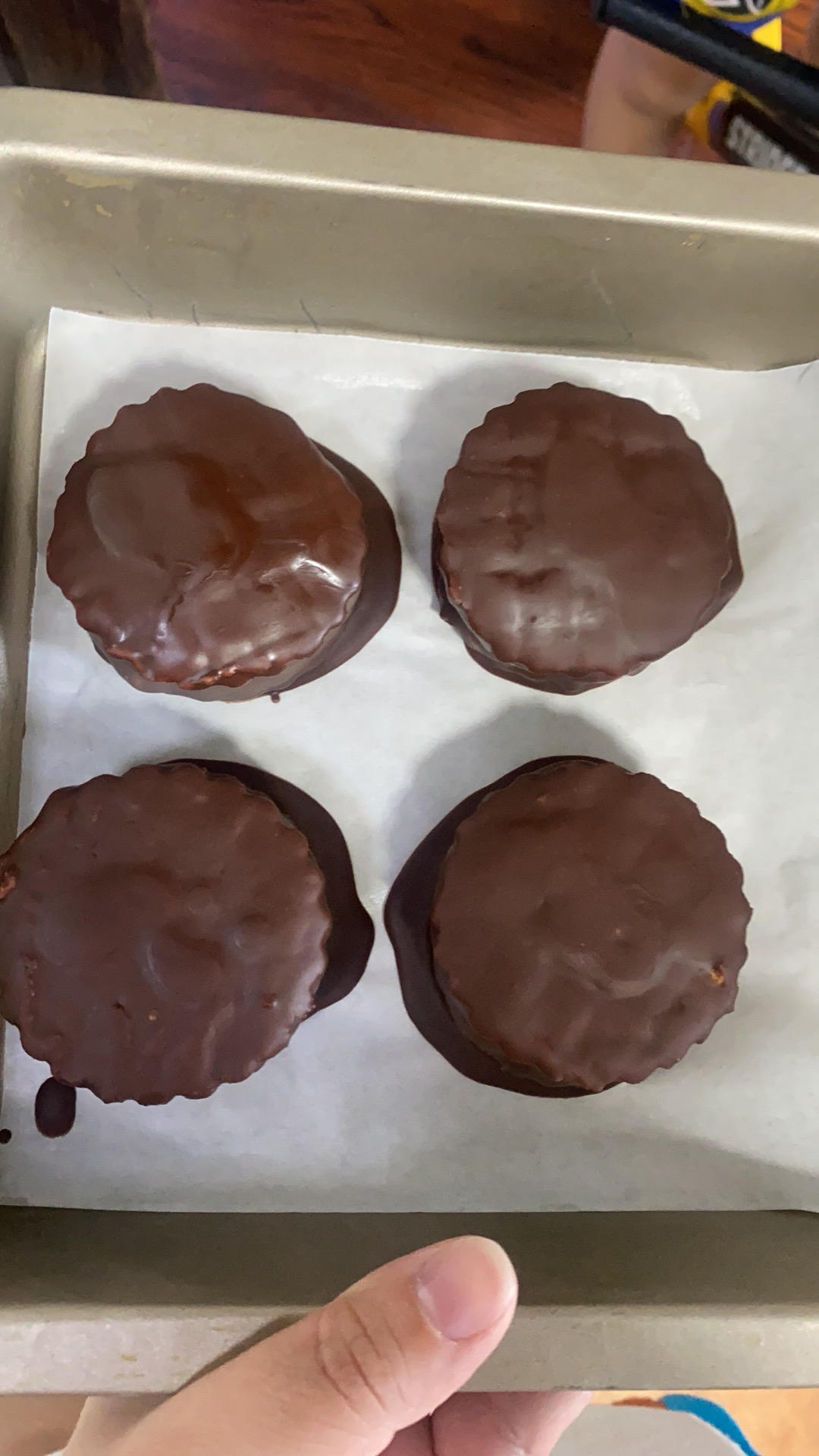 自制脆皮巧克力派