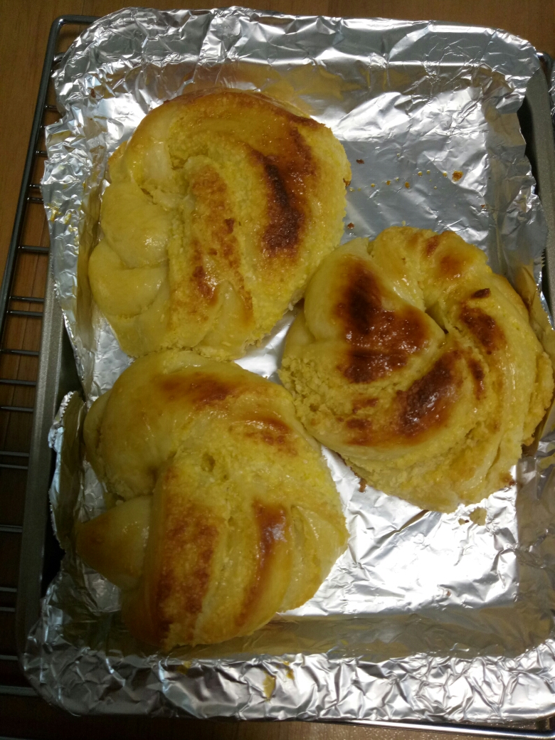 美的小烤箱黄油椰蓉面包的做法 步骤7