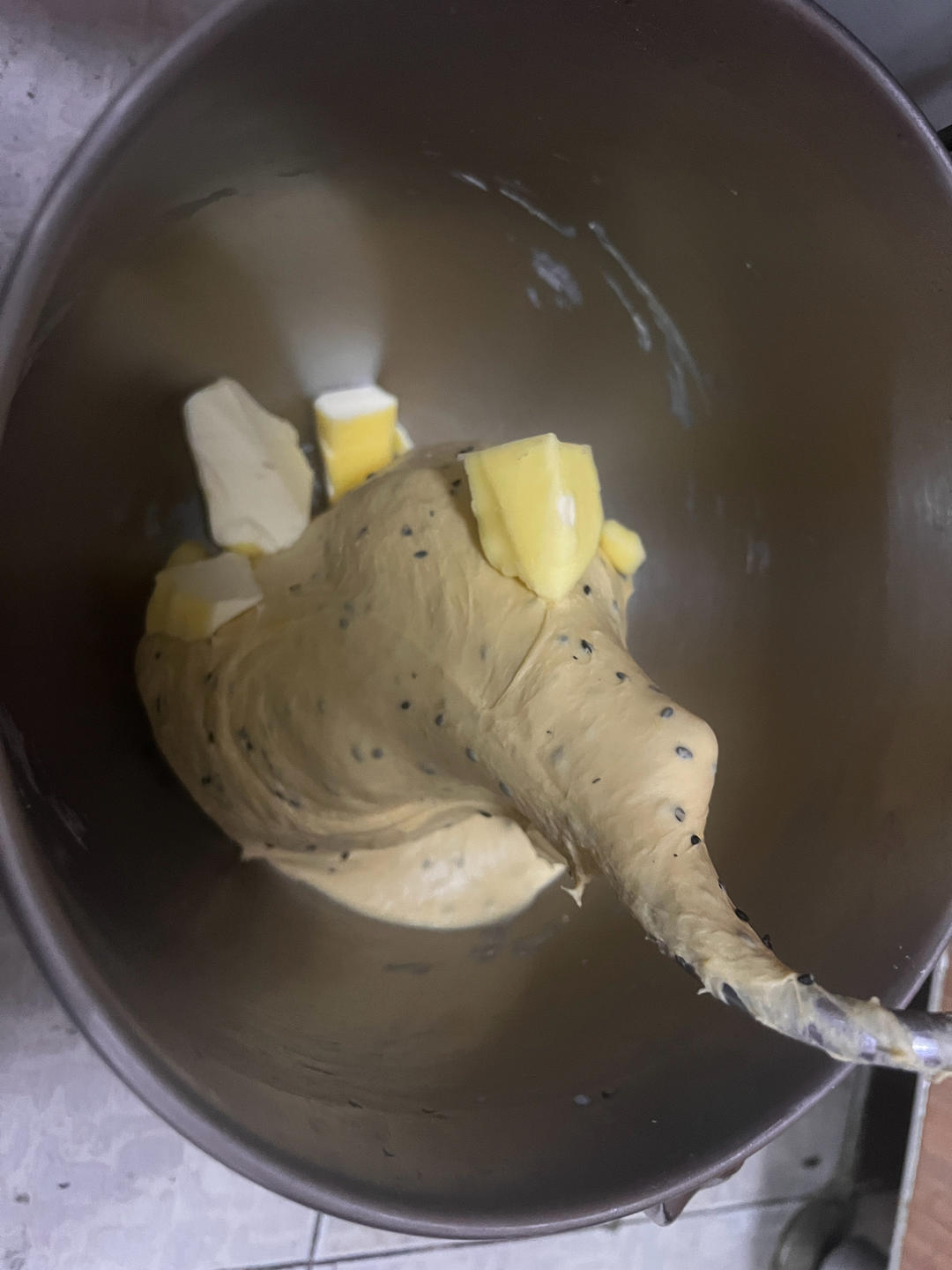 【低油糖】南瓜黑芝麻吐司的做法 步骤4