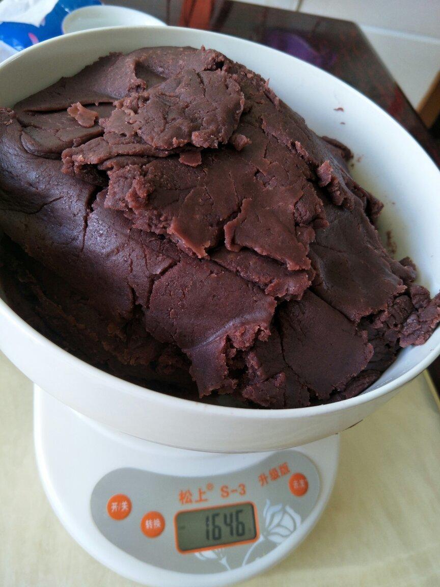 超细腻蛋黄酥豆沙馅