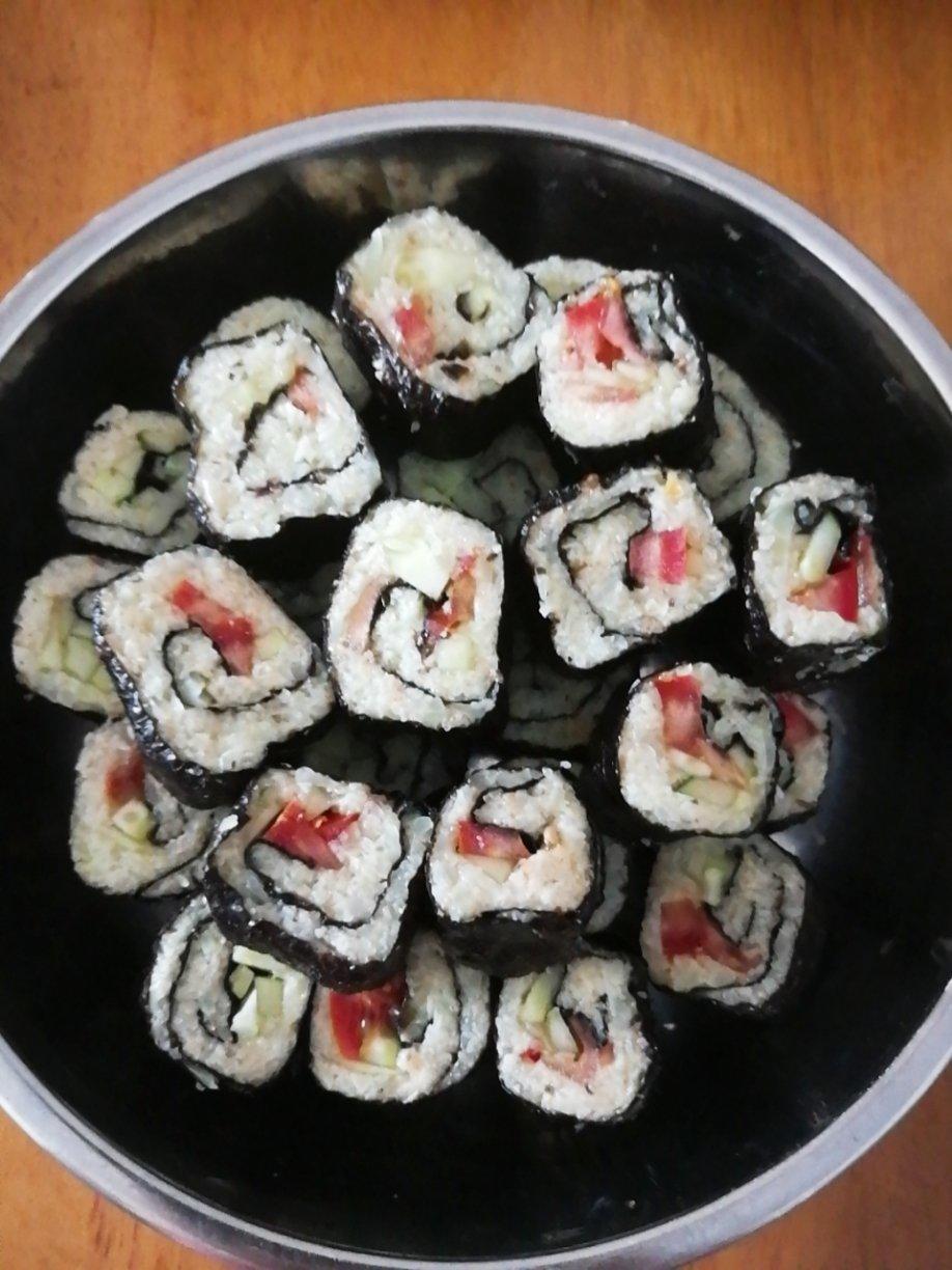 keto-生酮花菜米芝士海苔卷