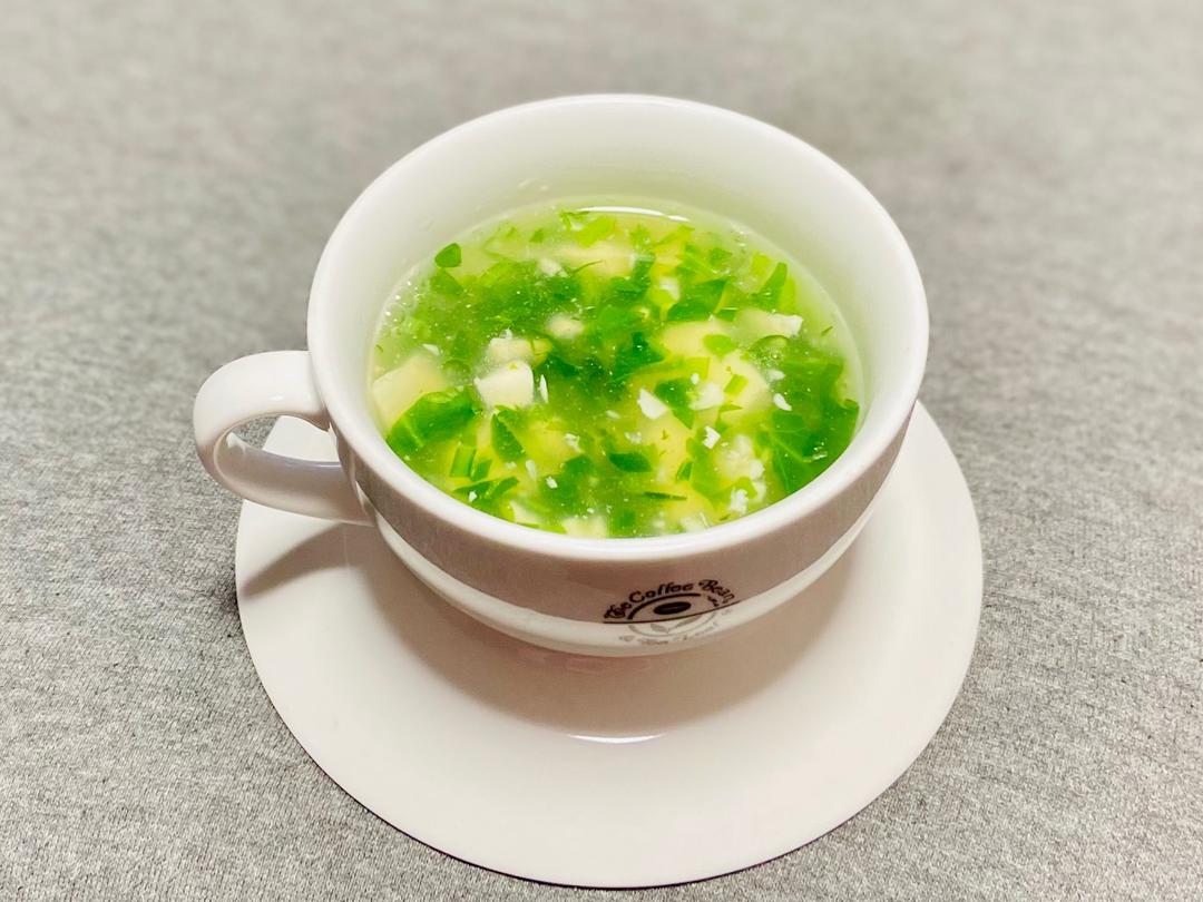 荠菜豆腐羹的做法