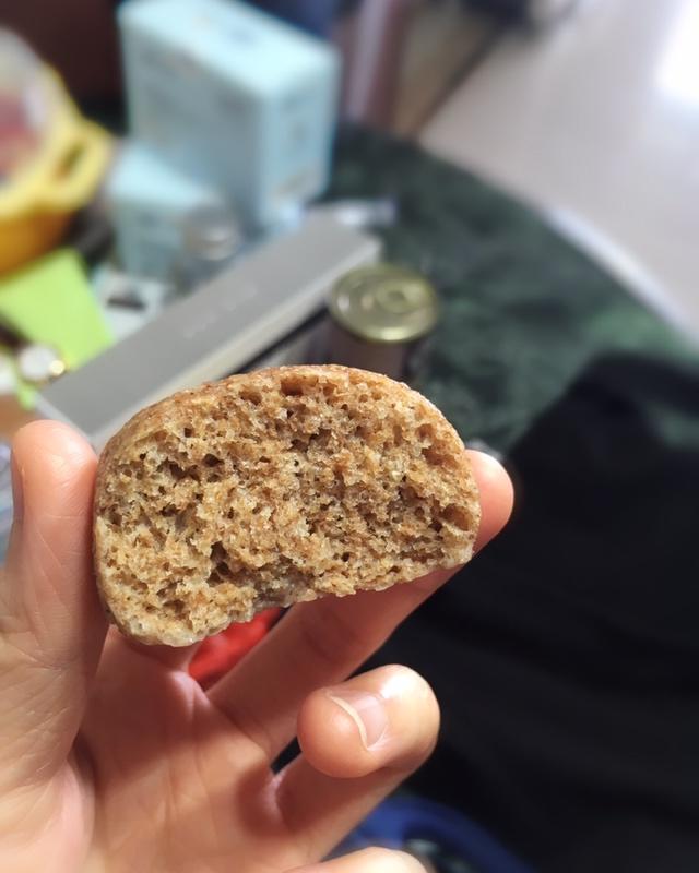 黑全麦无糖馒头