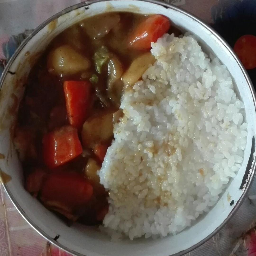 咖喱饭(懒人版)的做法