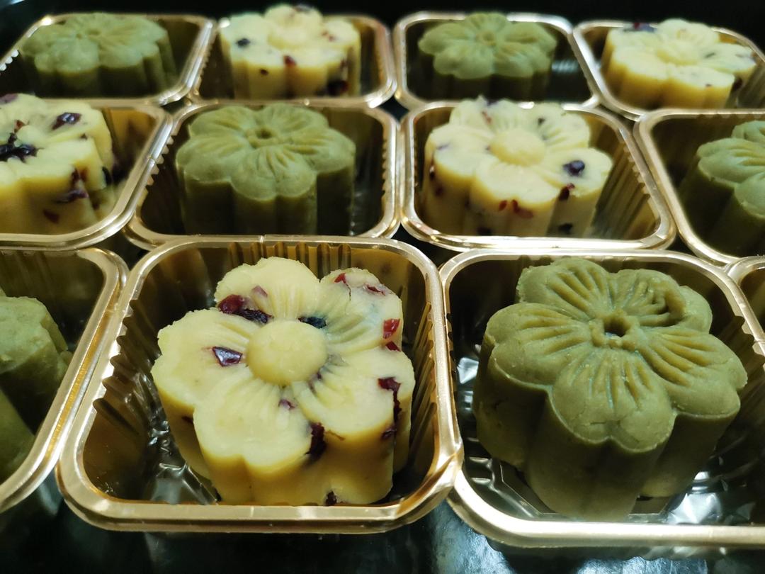 蔓越莓绿豆糕