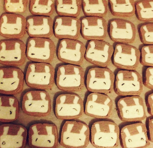 抹茶兔兔曲奇（比熊猫简单！超详细实物图+超良心手绘图）