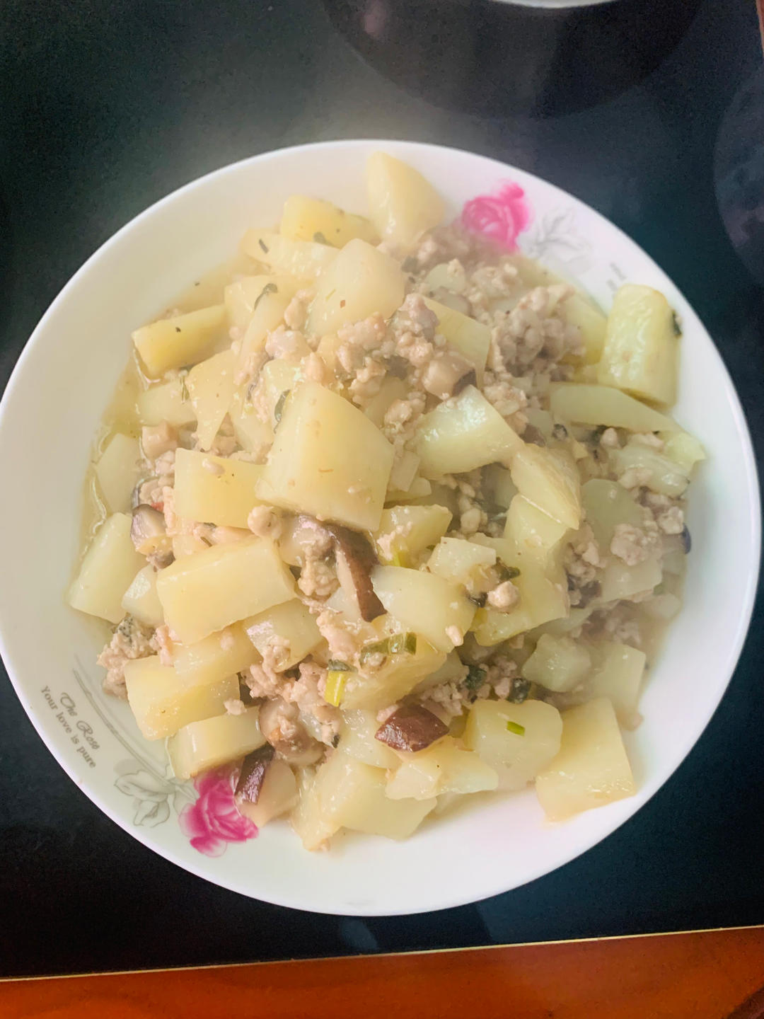 ㊙️香菇土豆肉沫拌饭❗️比外卖还好吃