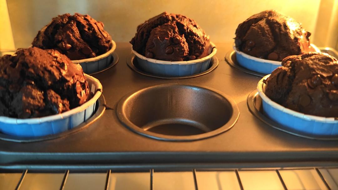 在家做巧克力蘑菇头麦芬蛋糕🍫