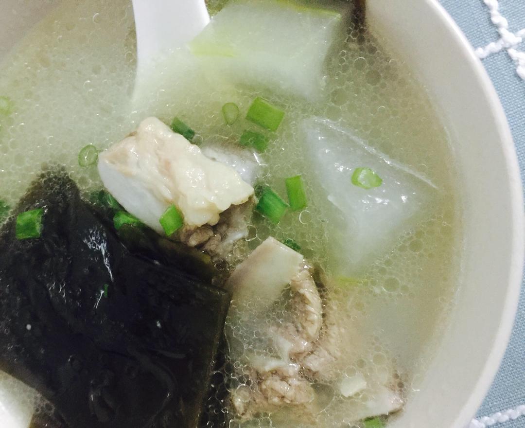 海带冬瓜煲淡菜