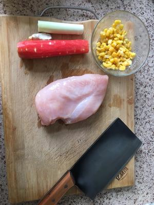 减脂鸡肉丸汤的做法 步骤1