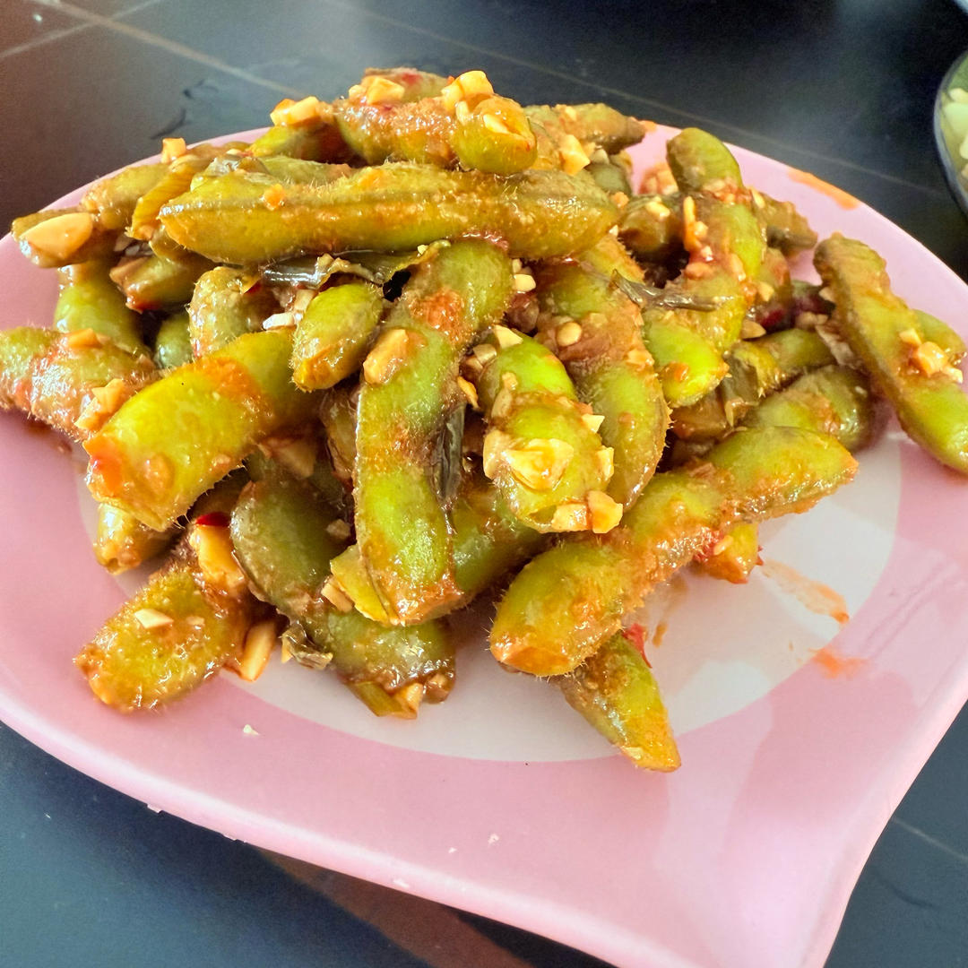 凉拌毛豆