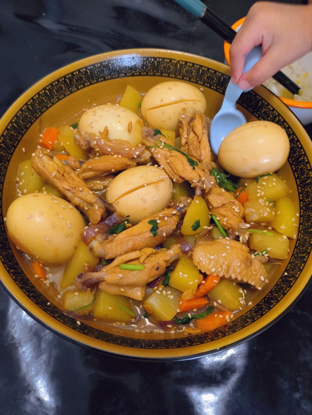 👏追剧下饭菜土豆鸡翅煲🙊一口气三碗饭