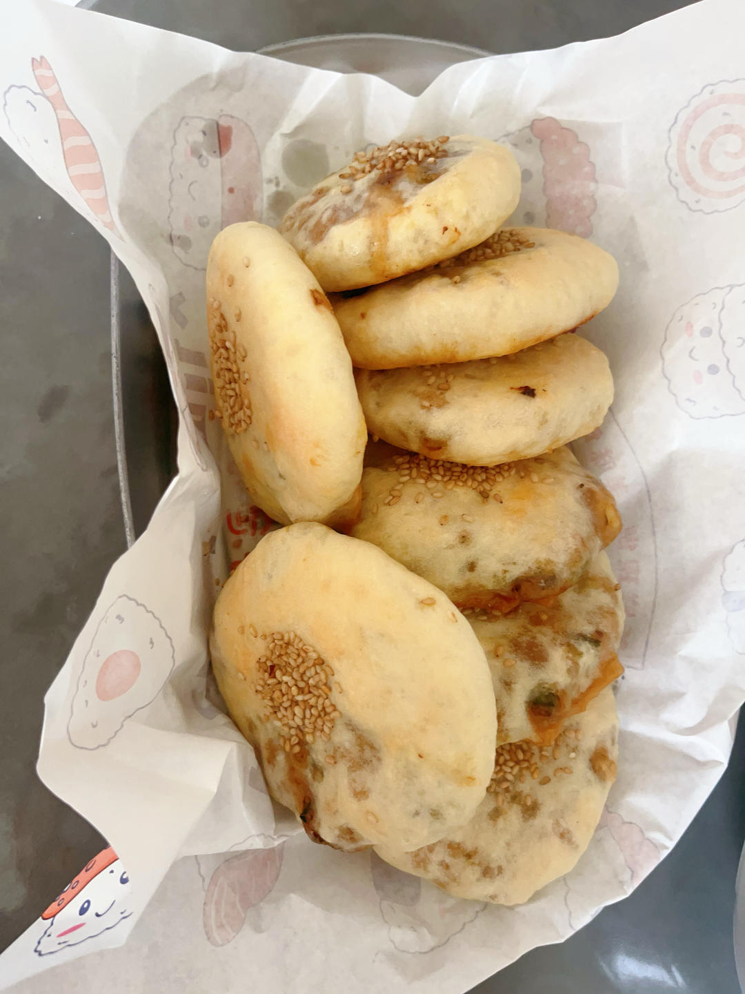 烤箱版梅干菜烤饼