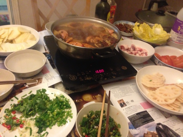 自制麻辣重庆火锅