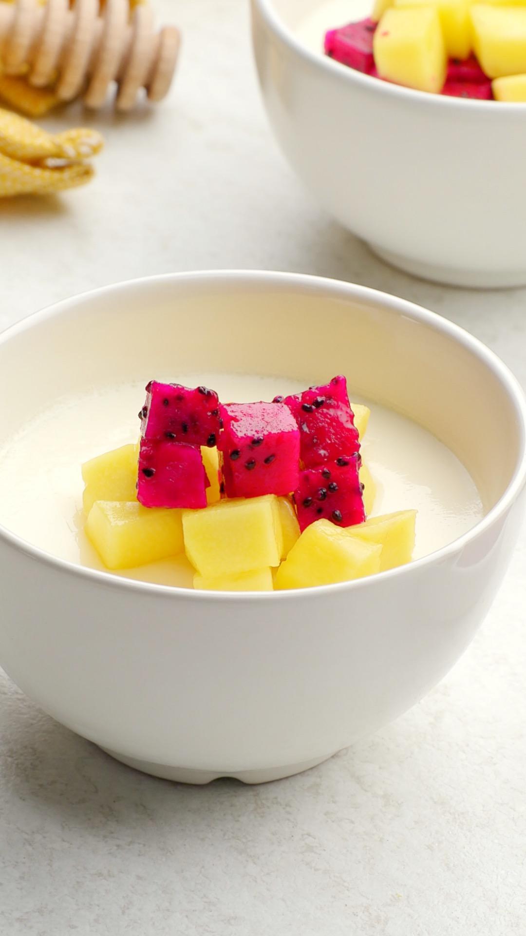 懒人芒果双皮奶的做法