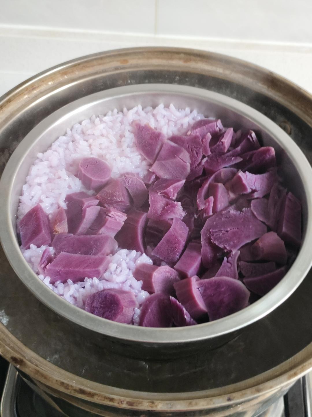 紫薯蒸饭【只做新手家常菜】