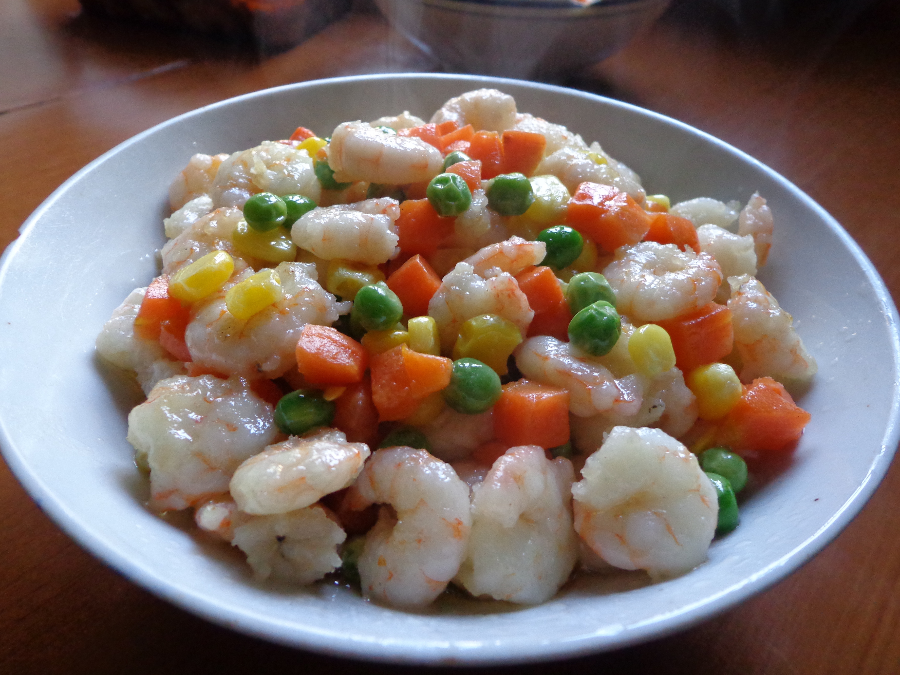 三色炒虾仁