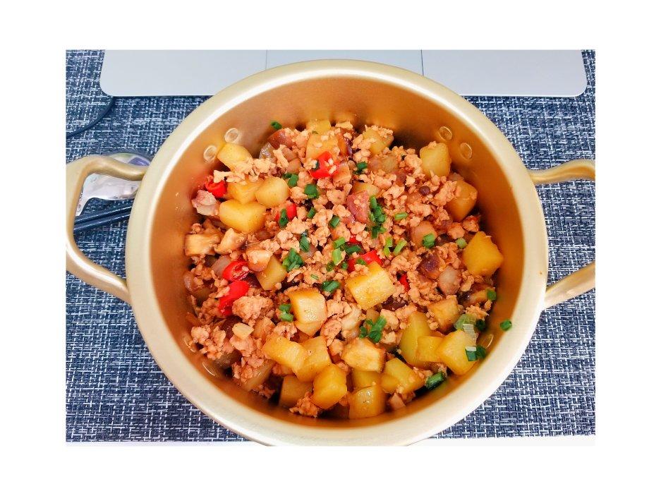 ㊙️香菇土豆肉沫拌饭❗️比外卖还好吃