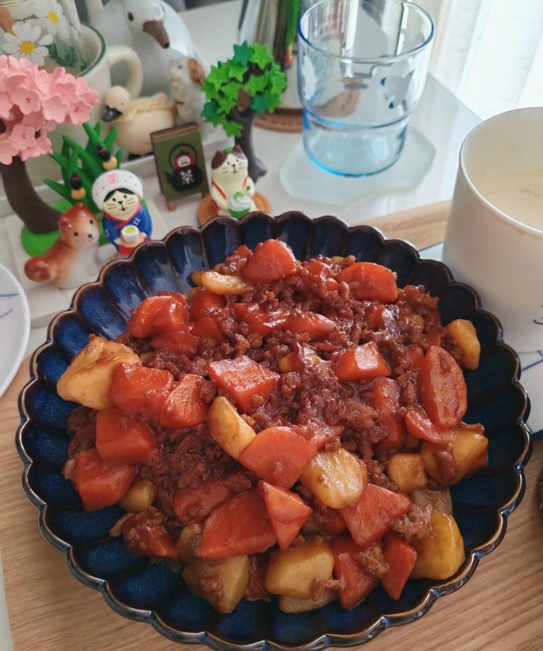 肉沫土豆饭