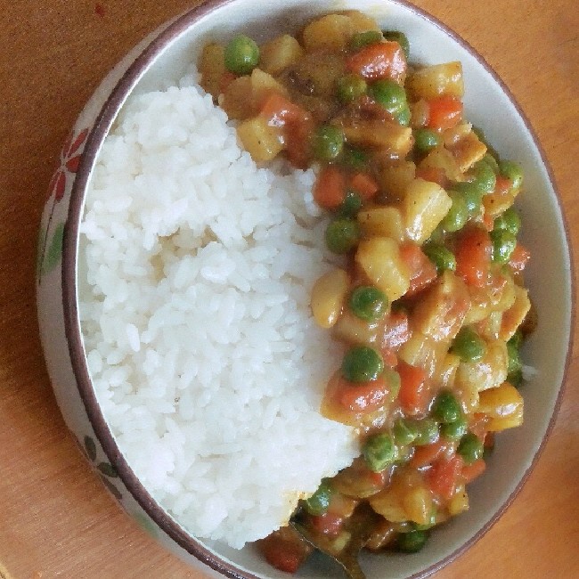素咖喱饭