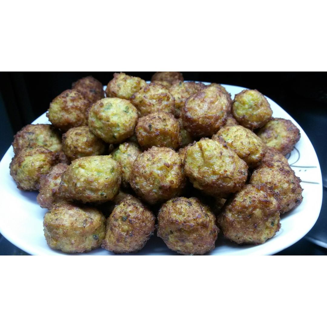 炸莲藕猪肉丸子-年味