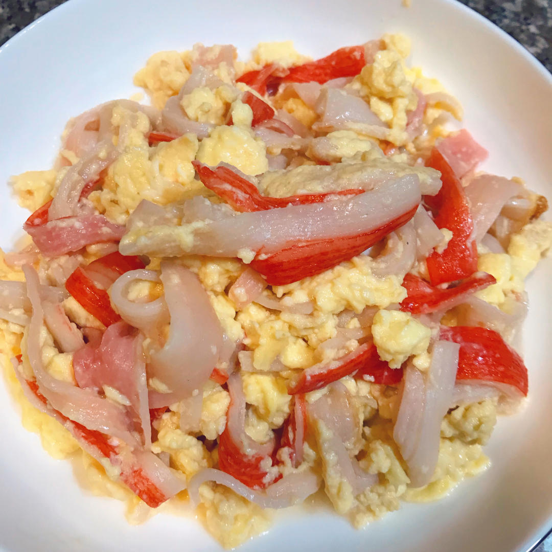 减脂餐｜超鲜美的滑蛋蟹柳，低脂高蛋白