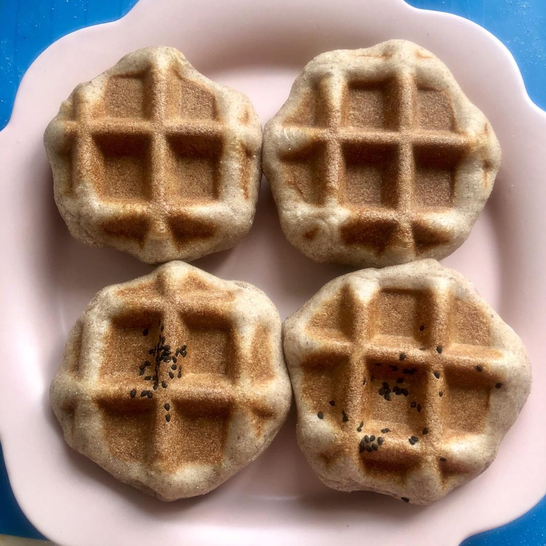 全麦红豆酵母版华夫饼—kenwood松饼机