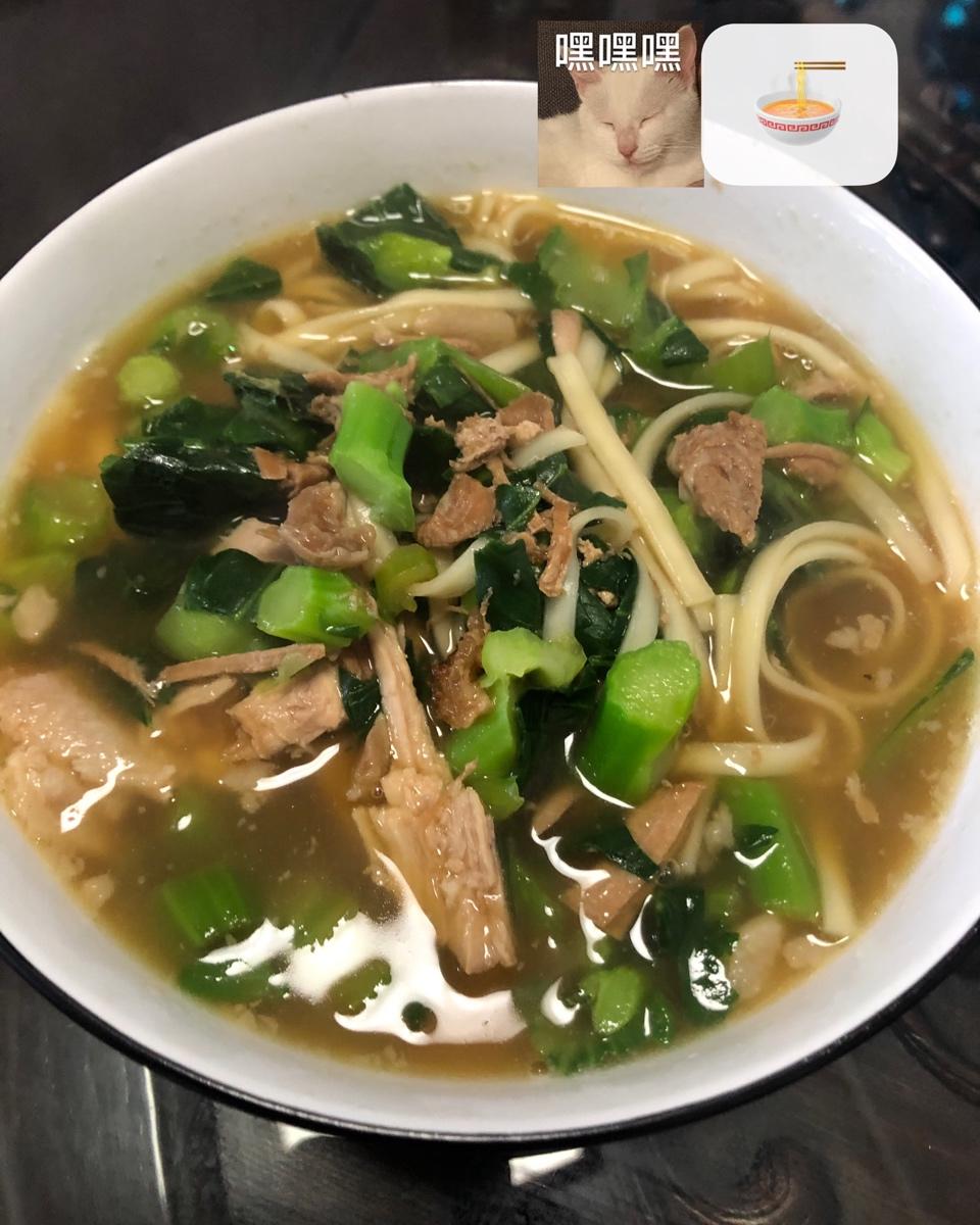 青菜鸡蛋汤面